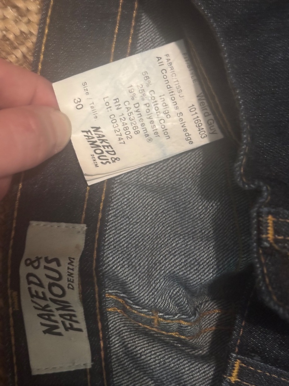 Naked and famous denim all conditions salvage weird guy 30 - Picture 14 of 16
